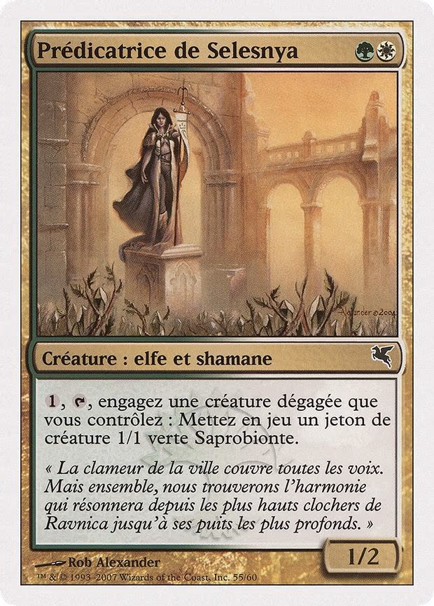 Selesnya Evangel (French) - "Predicatrice de Selesnya"