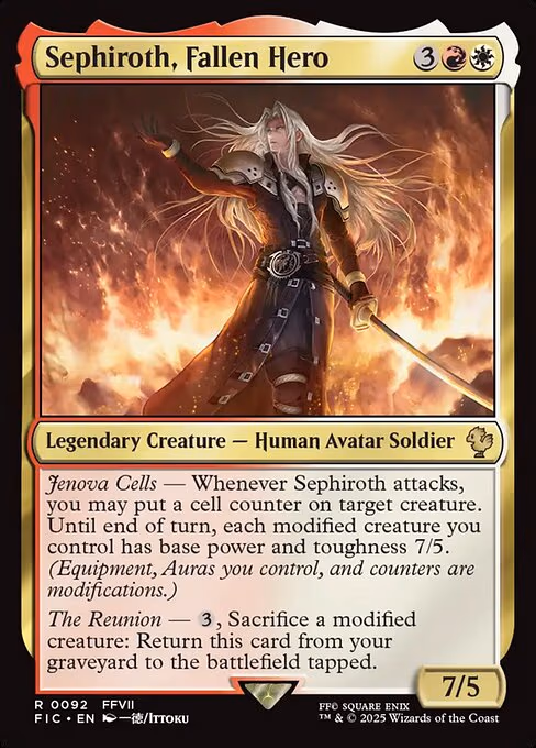Sephiroth, Fallen Hero