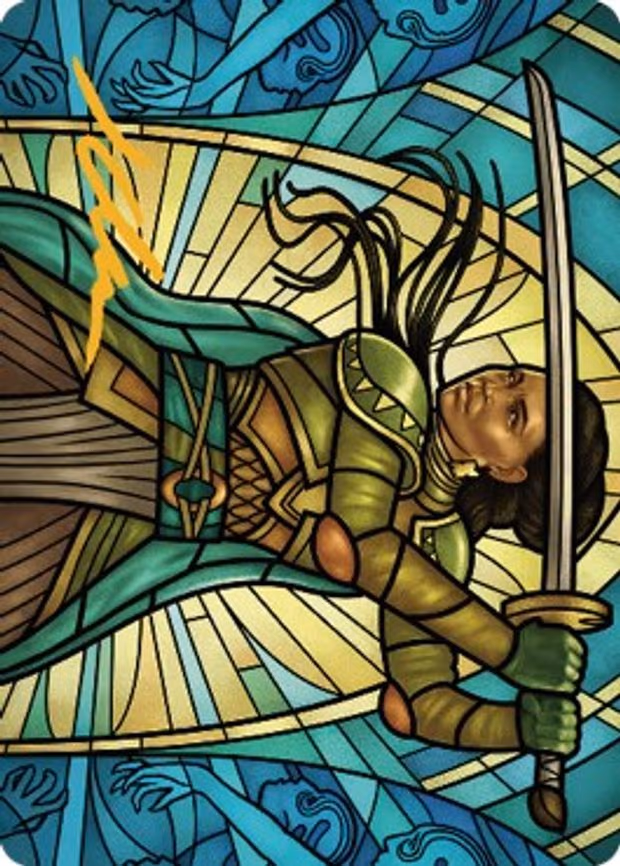 Shanna, Purifying Blade Art Card