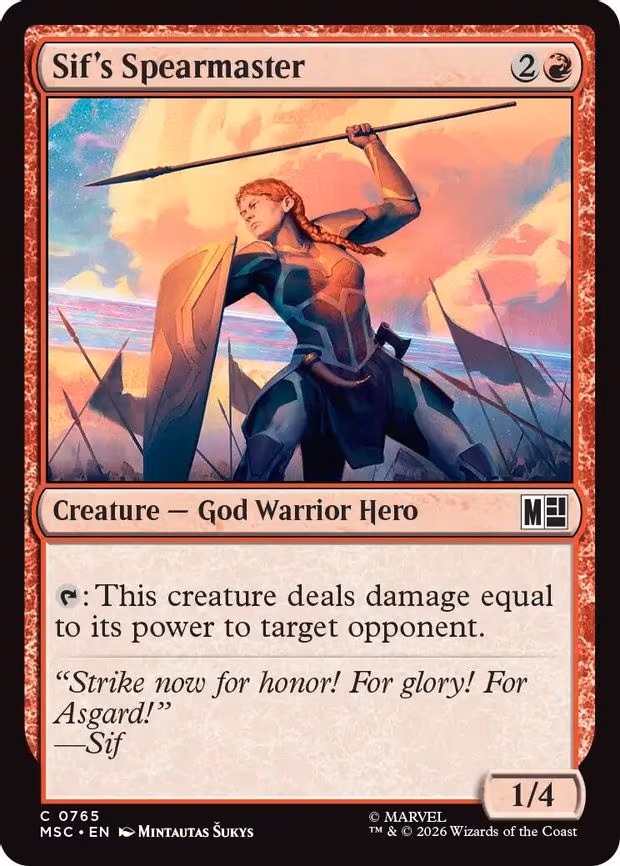 Sif's Spearmaster - C (765)