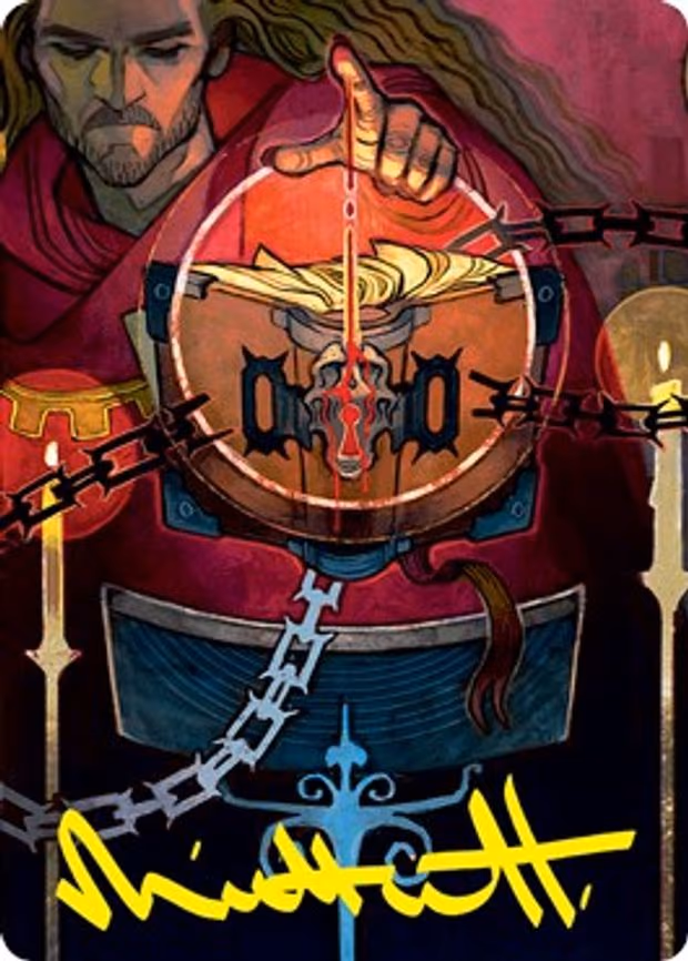Sign in Blood Art Card