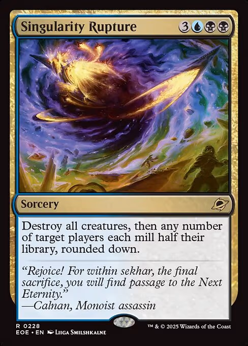 Singularity Rupture