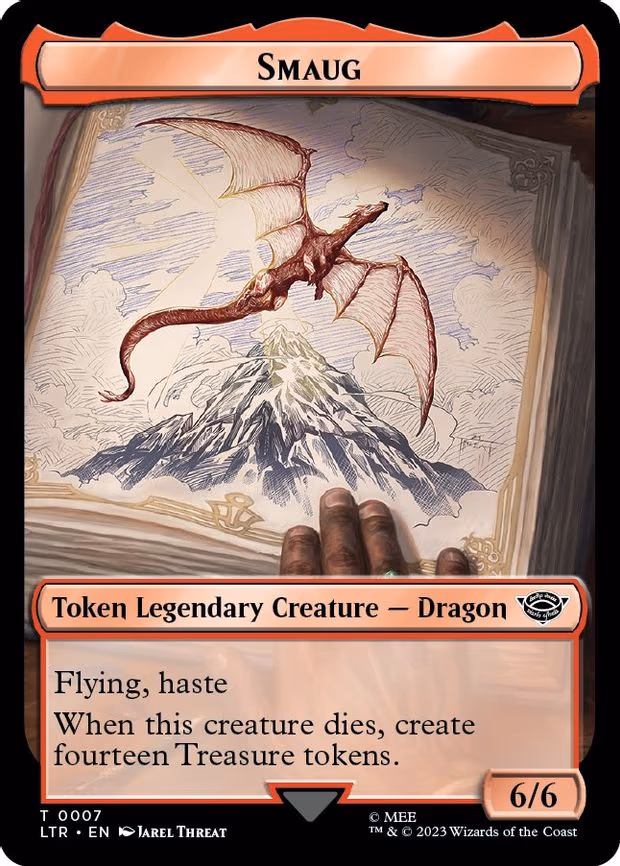 Smaug // Food (0009) Double-Sided Token - T (7 // 9)