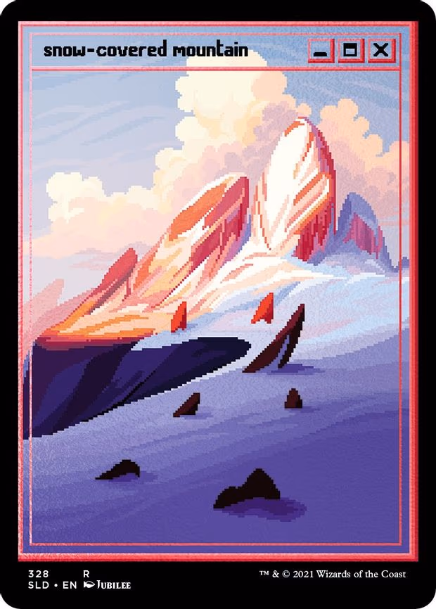 Snow-Covered Mountain (PixelSnowLands.jpg)