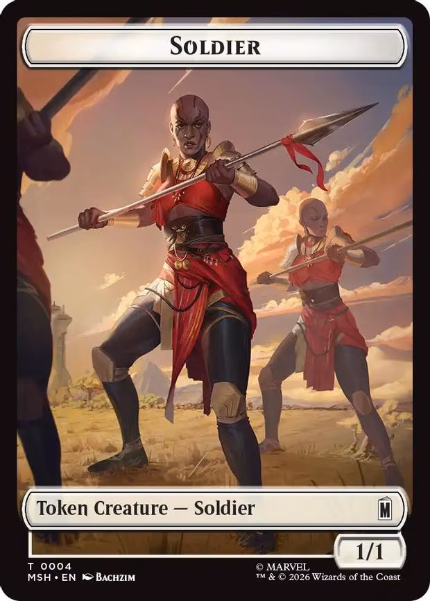 Soldier // Goat Double-Sided Token - T (4 // 6)