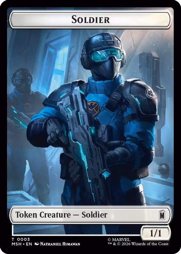 Soldier // Robot Villain Double-Sided Token - T (3 // 20)