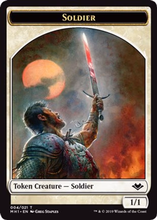 Soldier // Squirrel Double-Sided Token