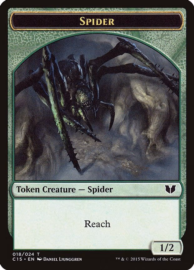 Spider // Dragon Double-Sided Token - T (18 // 9)