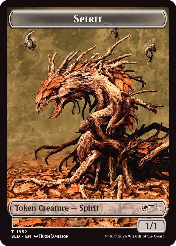 Spirit (SLD) // Clue (CMM) Double-Sided Token