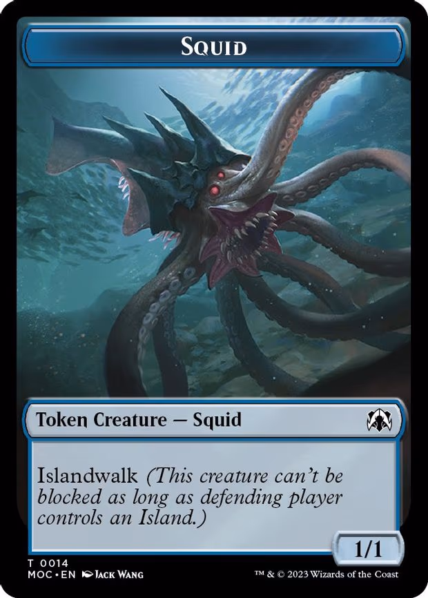 Squid // Human Double-sided Token