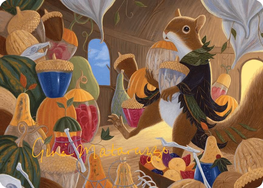 Stocking the Pantry Art Card