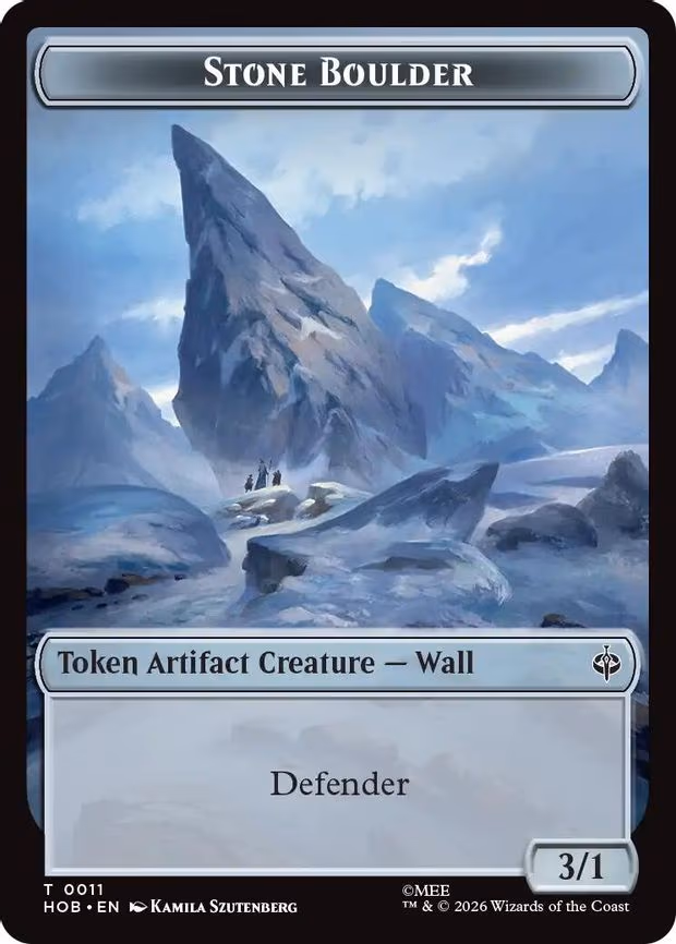 Stone Boulder // Bear Double-Sided Token - T (11 // 7)