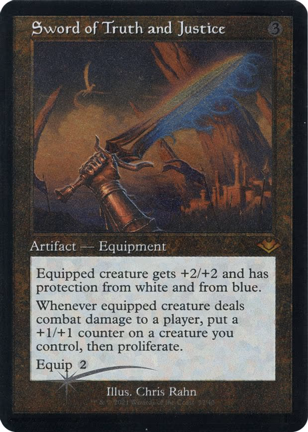 Sword of Truth and Justice (Retro Frame)