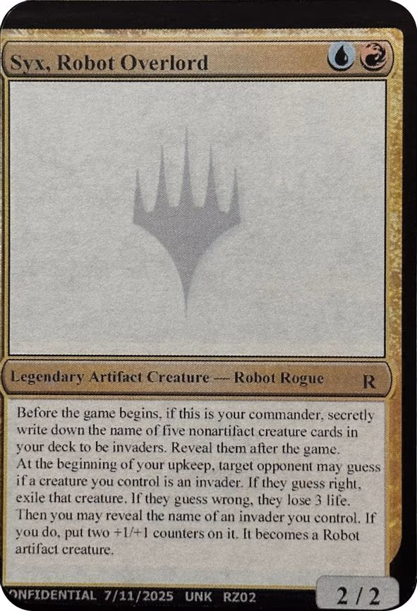 Syx, Robot Overlord - R