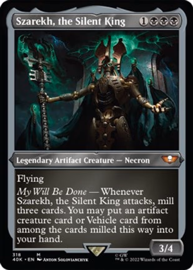 Szarekh, the Silent King (Display Commander) (Foil Etched) - Thick Stock
