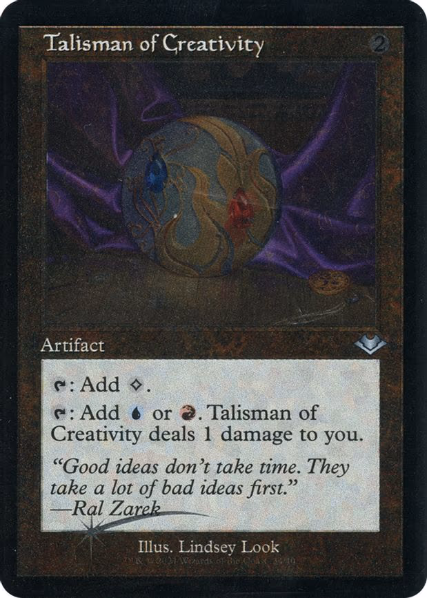Talisman of Creativity (Retro Frame)