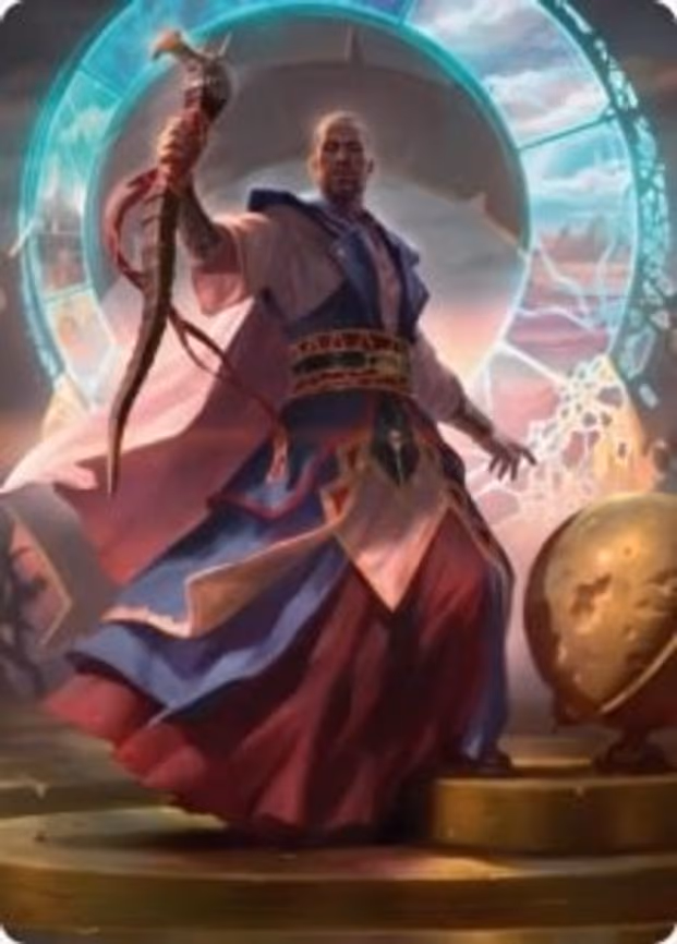 Teferi, Who Slows the Sunset Art Card
