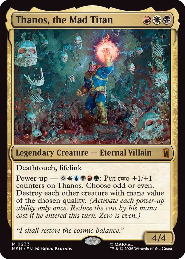 Thanos, the Mad Titan - M (233)