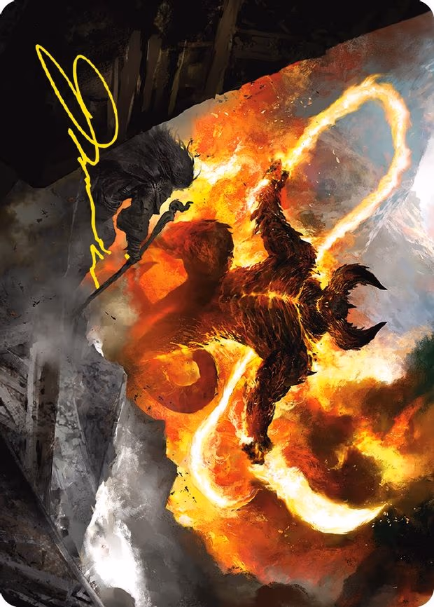The Balrog, Flame of Udun Art Card