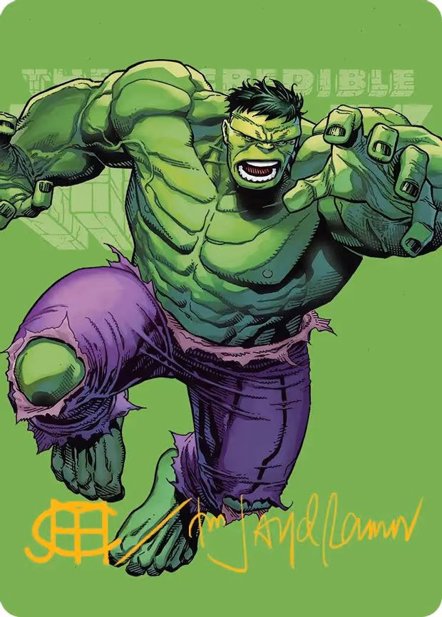 The Incredible Hulk Art Card - S (28)