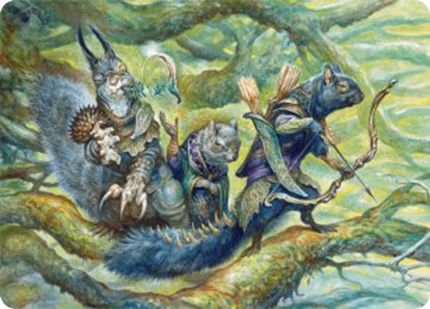 The Odd Acorn Gang Art Card