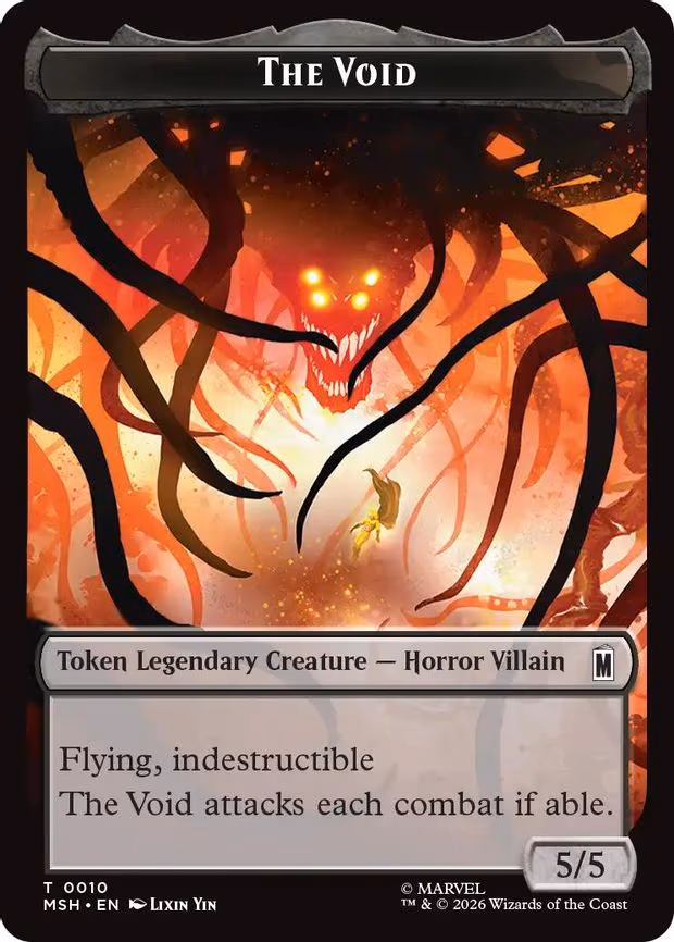 The Void // Squirrel Double-Sided Token - T (10 // 14)