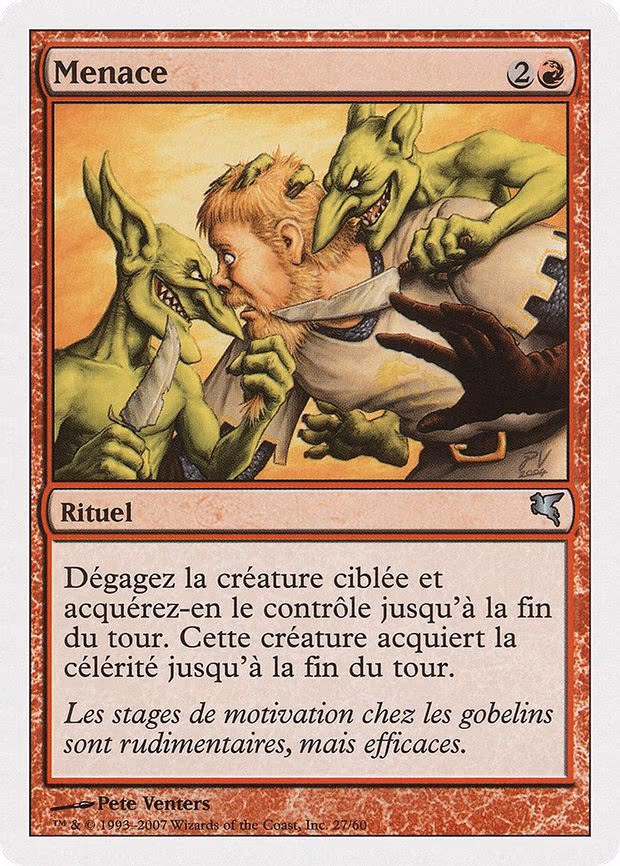 Threaten (French) - "Menace"