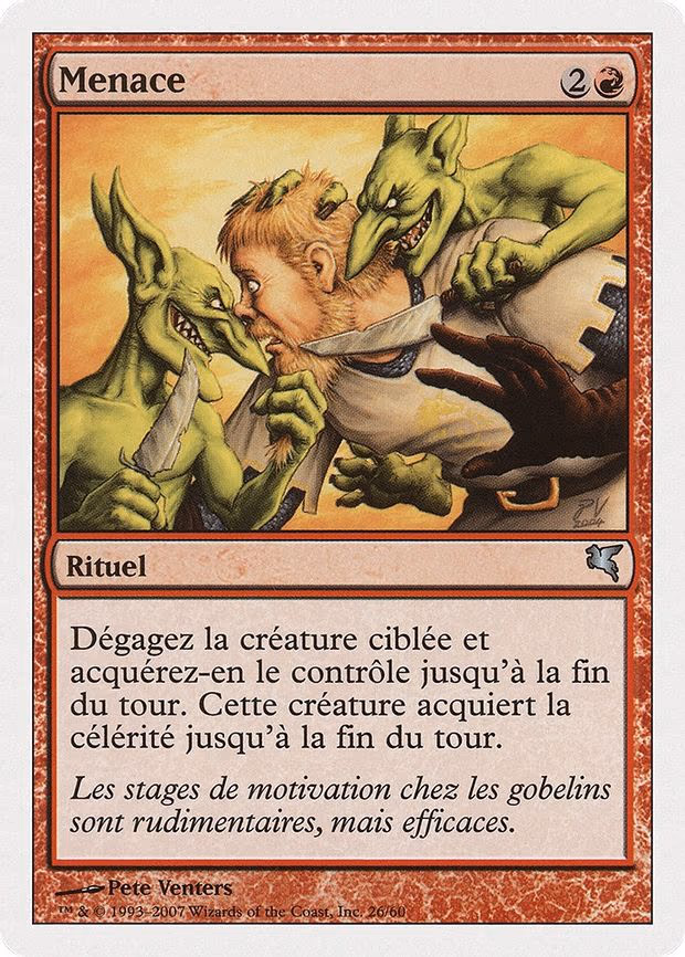 Threaten (French) - "Menace"