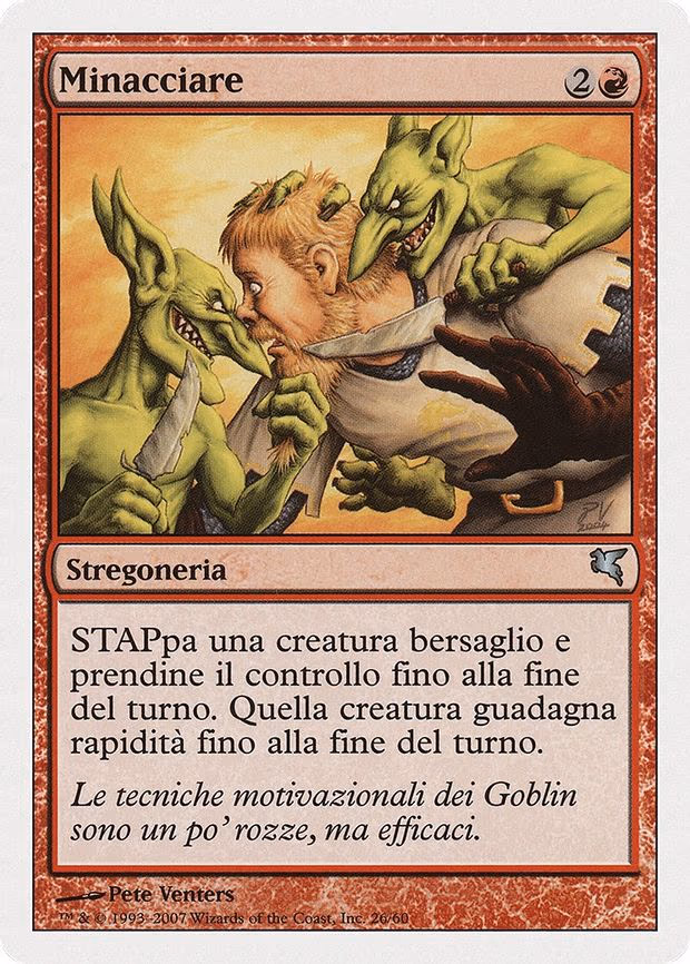 Threaten (Italian) - "Minacciare"