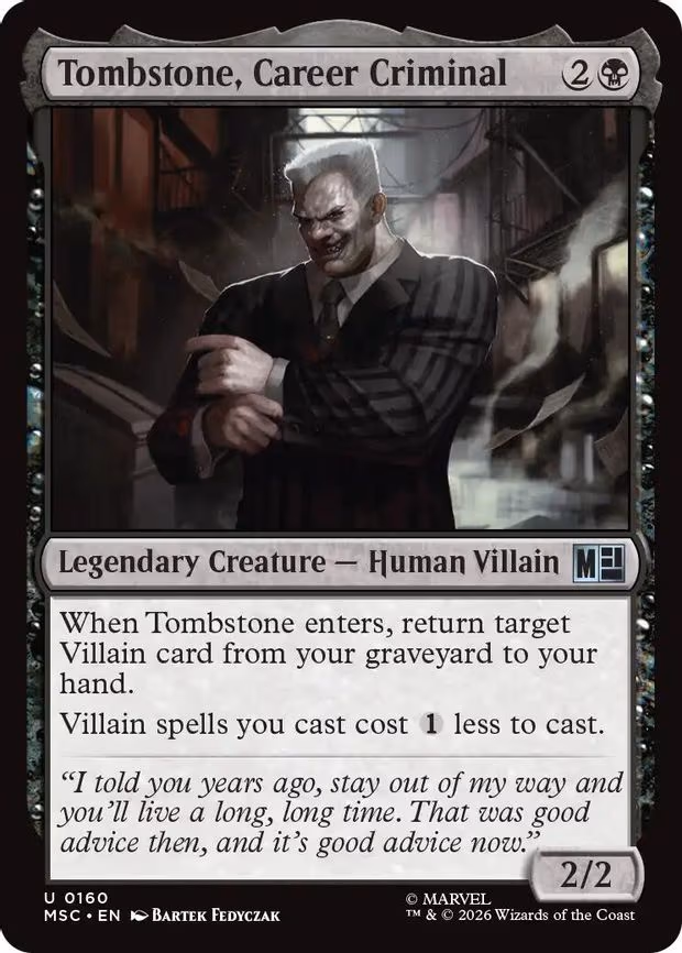 Tombstone, Career Criminal - U (160)