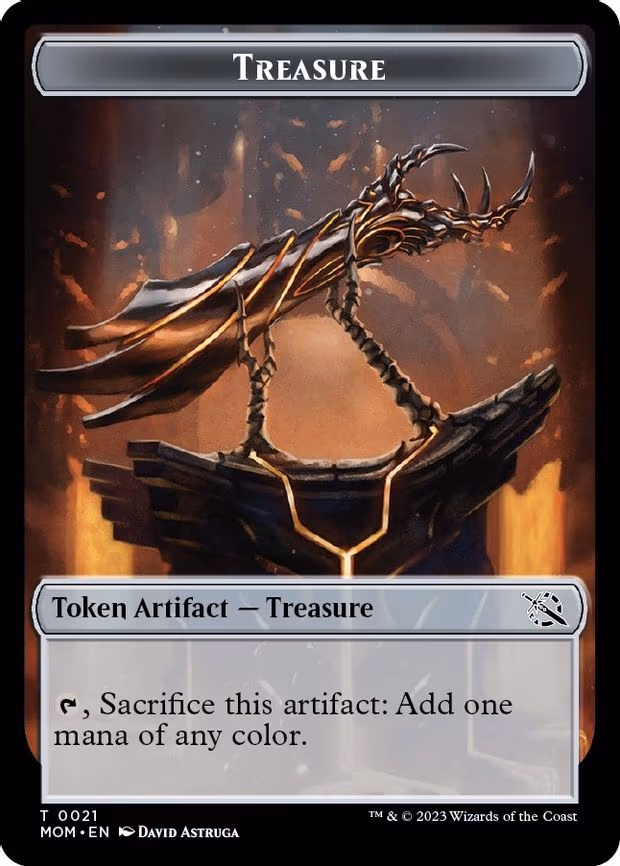 Treasure (0021) // Knight Double-Sided Token - T (21 // 10)