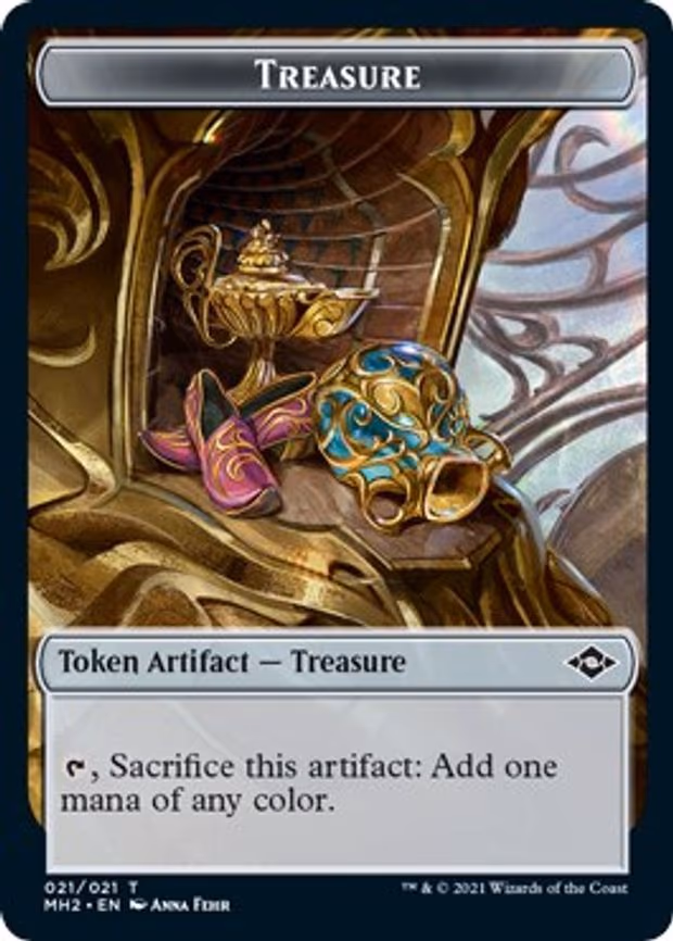 Treasure (021) // Phyrexian Germ Double-Sided Token