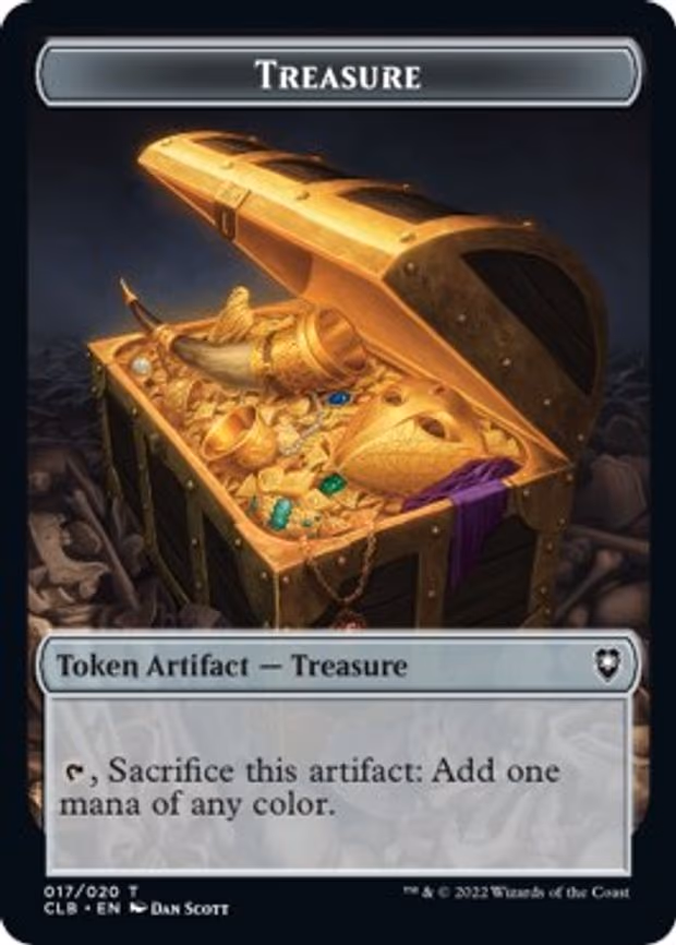Treasure // Faerie Dragon Double-Sided Token - T (17 // 6)