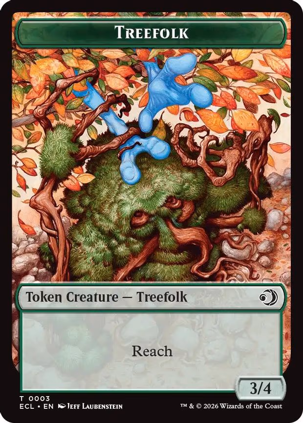 Treefolk // Goblin Double-Sided Token