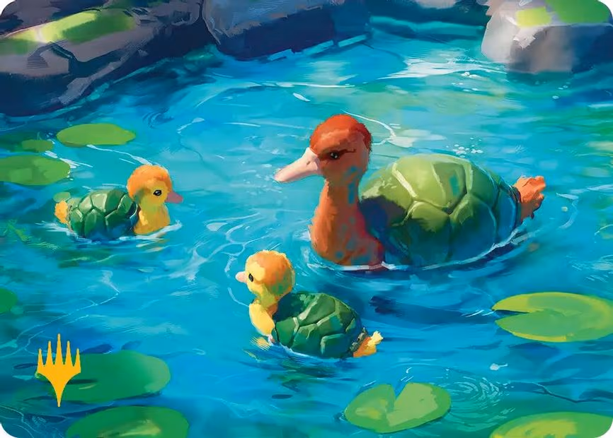 Turtle-Duck Art Card