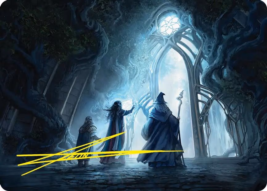 Uncover the Moon-Letters Art Card - S (13)
