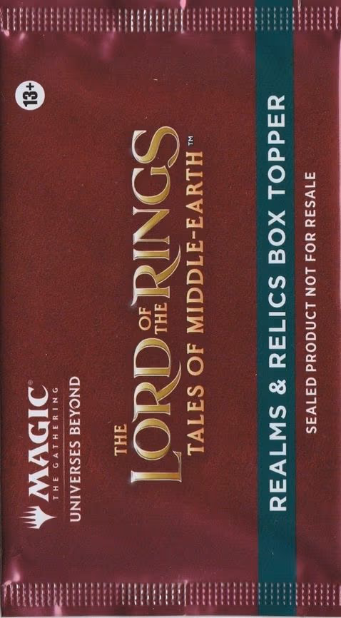 Universes Beyond: The Lord of the Rings: Tales of Middle-earth - Realms & Relics Box Topper Pack