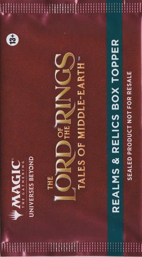 Universes Beyond: The Lord of the Rings: Tales of Middle-earth - Realms & Relics Box Topper Pack
