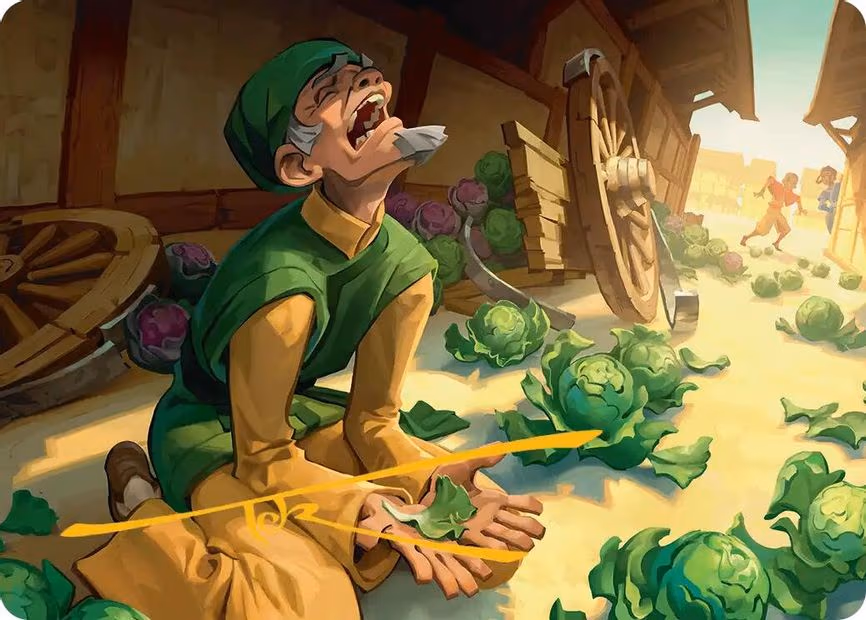 Unlucky Cabbage Merchant Art Card