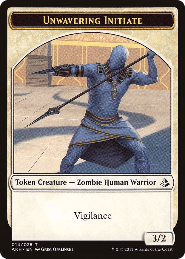 Unwavering Initiate // Wurm Double-Sided Token