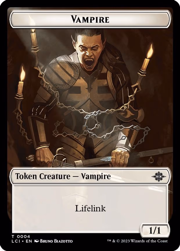 Vampire // Dinosaur (0009) Double-Sided Token