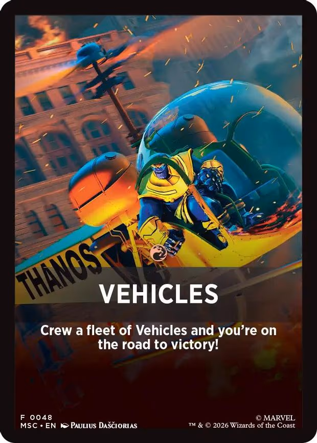 Vehicles Theme Card - T (48)