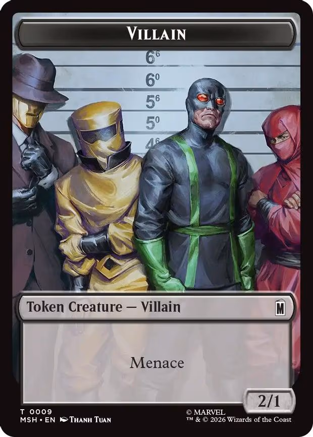 Villain // Soldier Double-Sided Token - T (9 // 3)
