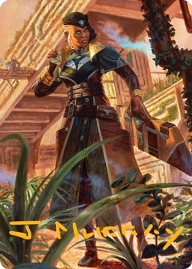 Vivien on the Hunt Art Card