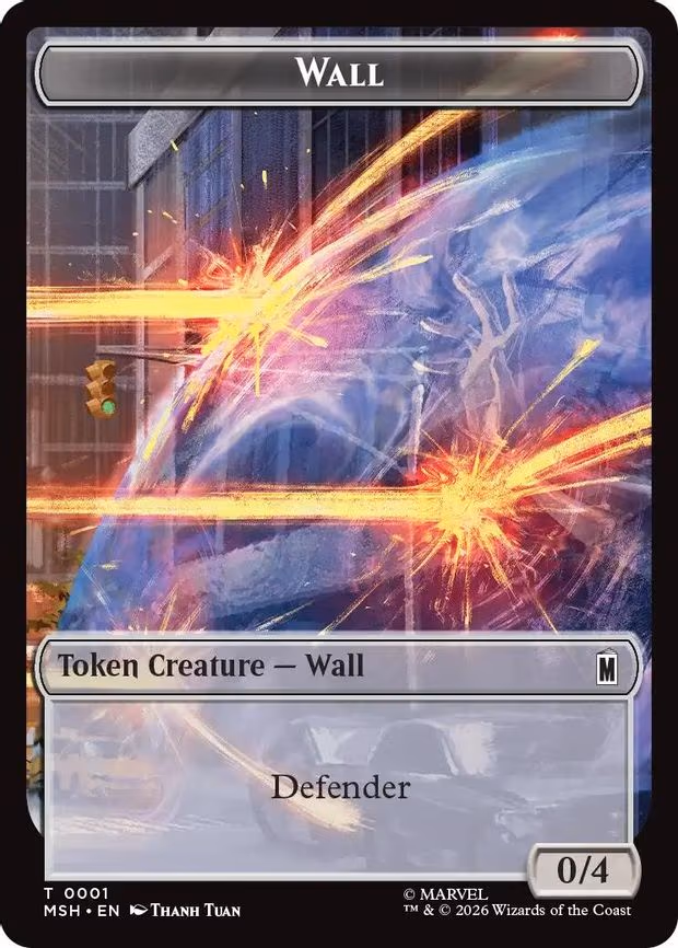 Wall // Moloid Double-Sided Token - T (1 // 13)
