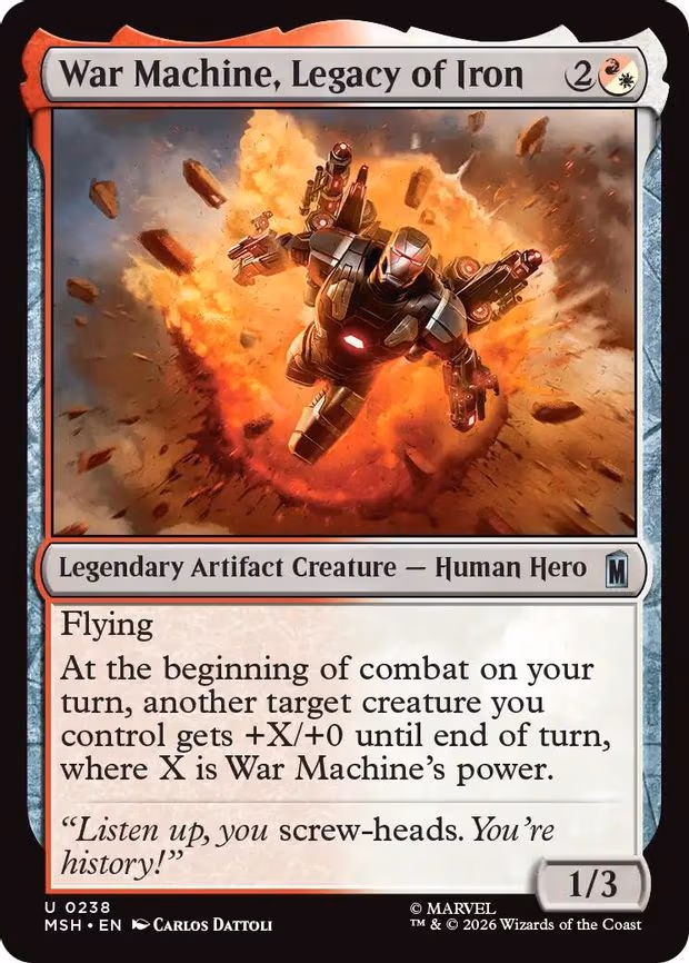War Machine, Legacy of Iron - U (238)