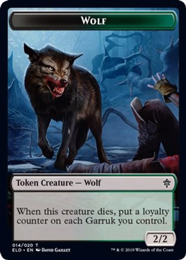Wolf // Food (016) Double-Sided Token - T (14 // 16)