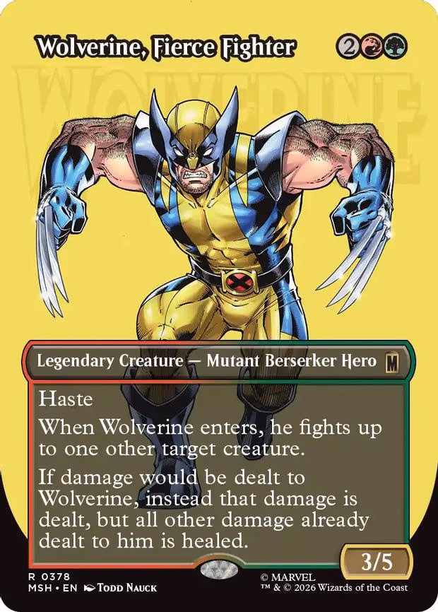 Wolverine, Fierce Fighter - R (378)