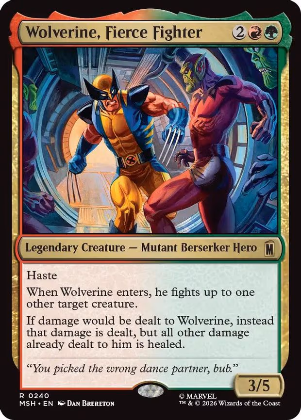 Wolverine, Fierce Fighter - R (240)