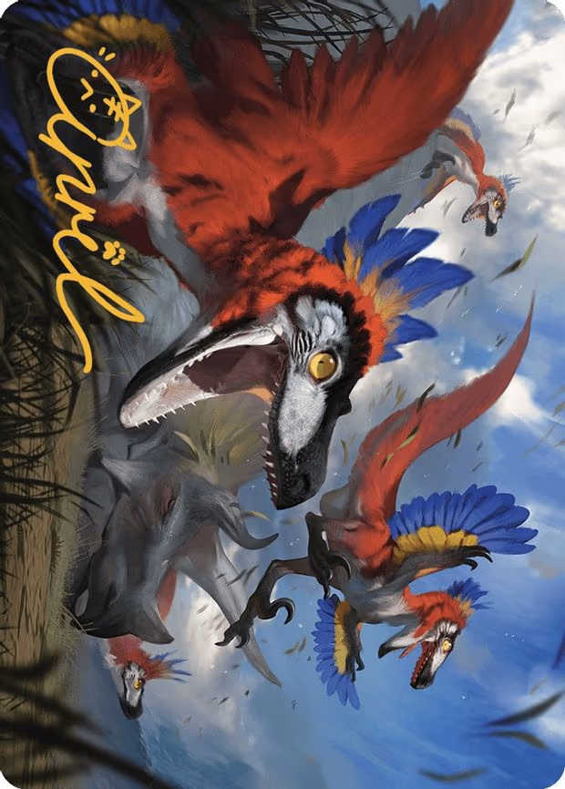 Wrathful Raptors Art Card